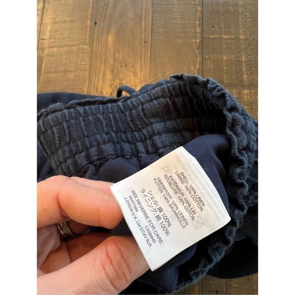 ❤️2 for $15❤️ J. Crew Women's Side Drawstring Culotte Shorts Blue Size XL - Picture 6 of 9